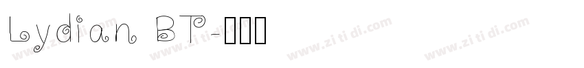 Lydian BT字体转换